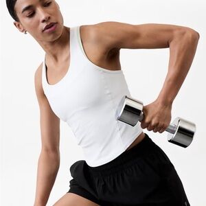 Athleta White Interval Tank Top